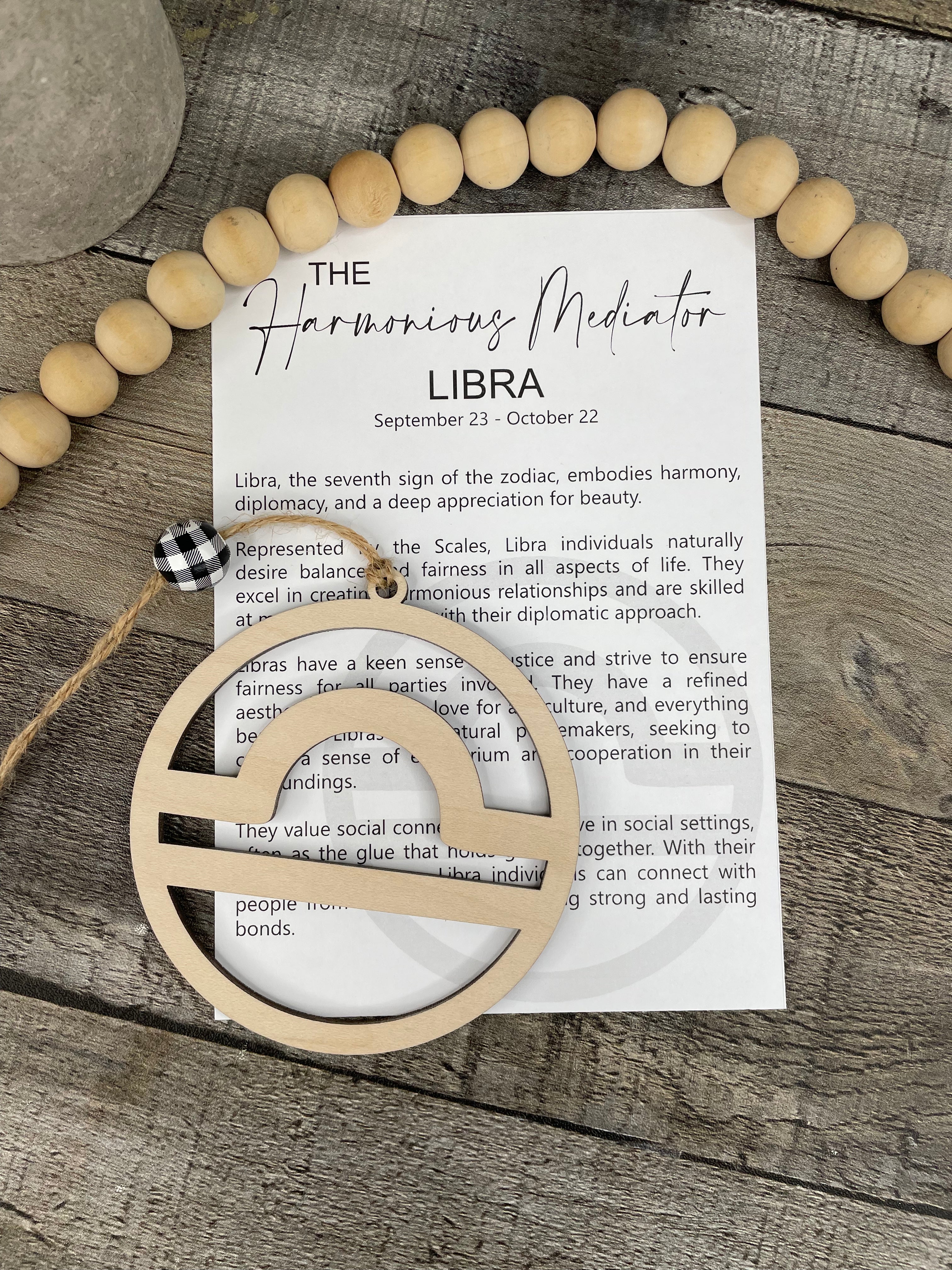 Libra Astrological Story Ornament