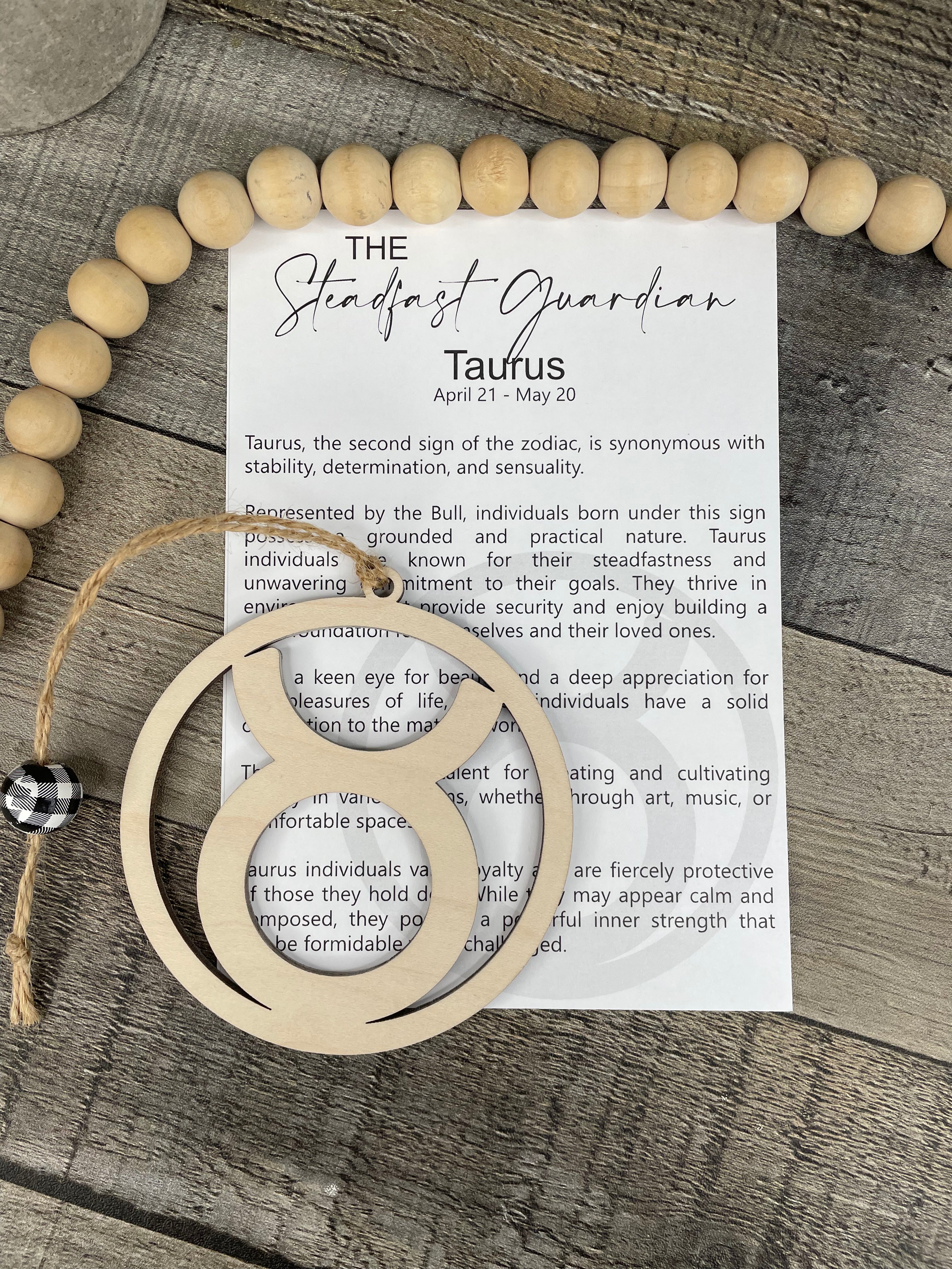 Taurus Astrological Story Ornament