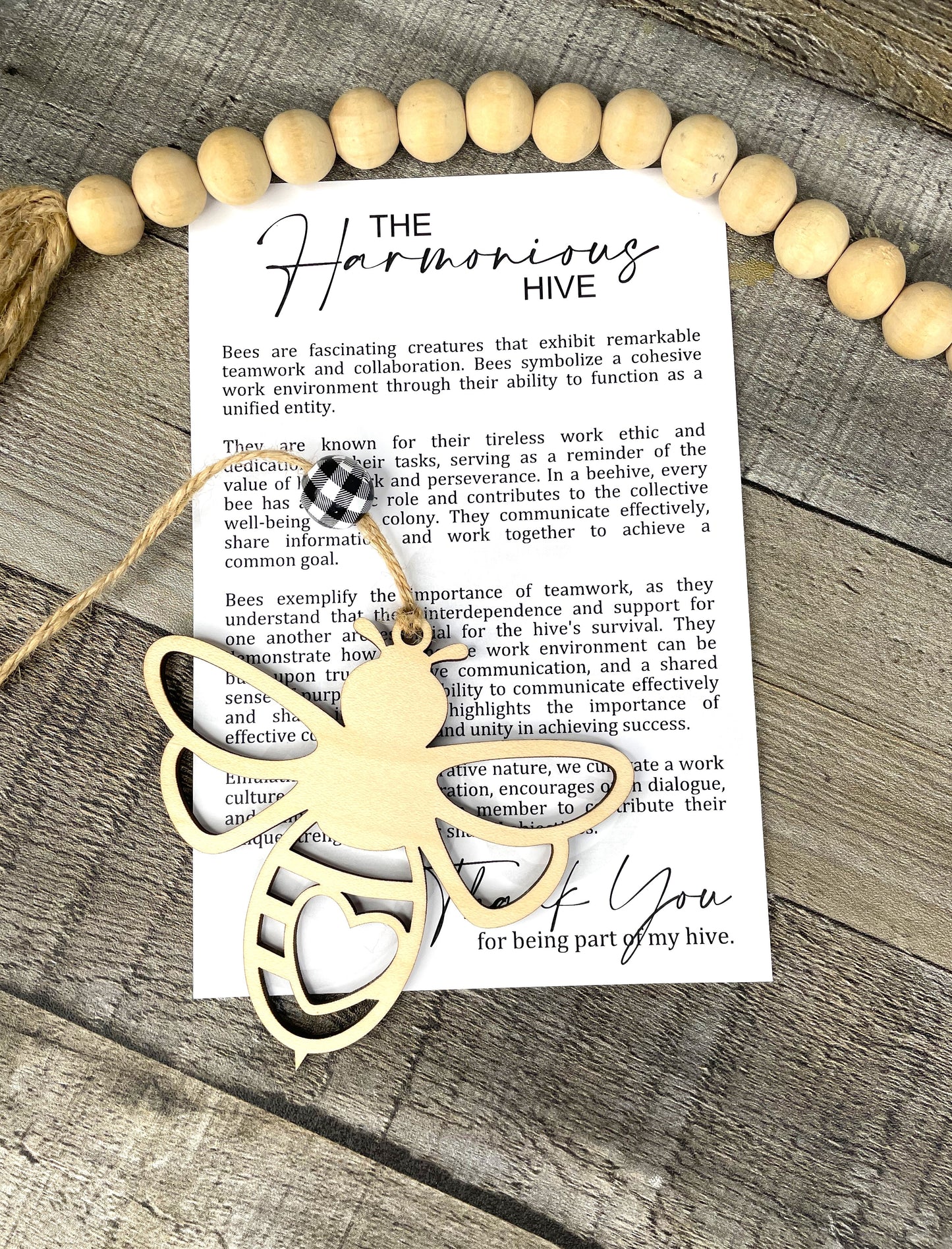 The Harmonious Hive Bee Ornament