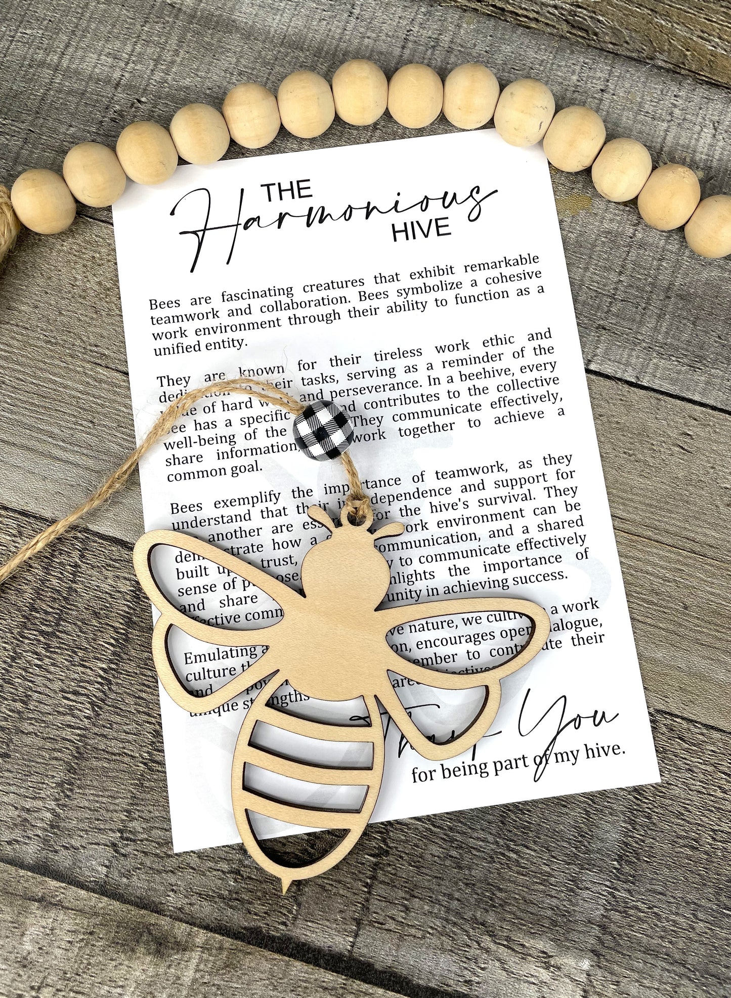 The Harmonious Hive Bee Ornament