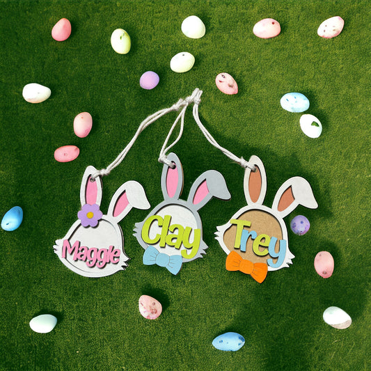 Easter Basket Bunny Tag